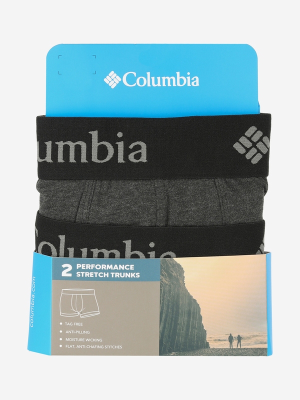 Трусы мужские Columbia Performance Cotton Stretch Melange, 2 штуки (CPCB02CLB-BLK) CPCB02CLB-BLK фото